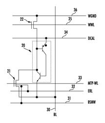 MTP-thyristor memory cell circuits and methods of operation