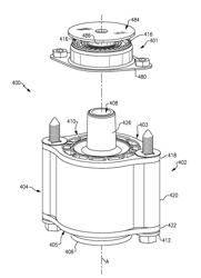 Axially damped hydraulic mount assembly