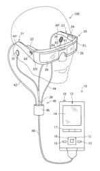 Head-mount type display device, control system, method of controlling head-mount type display device, and computer program