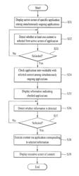 Mobile terminal capable of recognizing at least one application inter-workable with another executed application and controlling method thereof