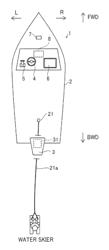 Boat maneuvering control method for boat and boat maneuvering control system for boat