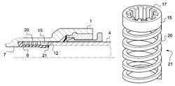 Sealed-coupling device without a retention area