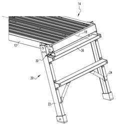 Scaffold With Latch Assembly and Method