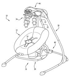 Collapsible swing frame