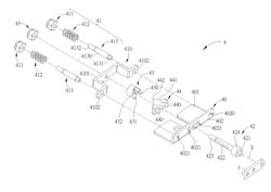 Hinge mechanism for pivoting a casing and a stand and an electronic device therewith