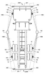 Method and apparatus for multi-axle vehicle alignment with vehicle frame reference