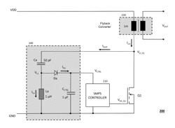 Resonant decoupled auxiliary supply for a switched-mode power supply controller