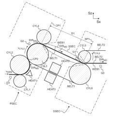 PROCESS TO MANUFACTURE LOW WEIGHT HIGH QUALITY PAPER FOR USE AS A SUPPORT LAYER OF A RELEASE LINER WITH A BELT ASSEMBLY