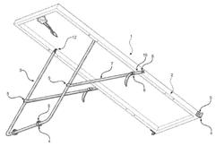 SOLAR PANEL SELF-STORING ADJUSTABLE ANGLE MOUNT