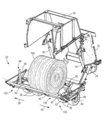 RETRACTION MECHANISM FOR EXTENDABLE CARRIAGES OF AN AGRICULTURAL ACCUMULATOR