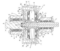 LOADING CAM DEVICE AND FRICTION ROLLER-TYPE SPEED REDUCER