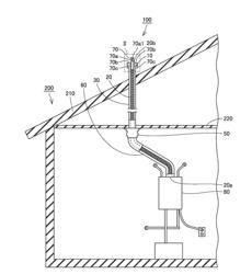 Exhaust Tube Holding Member, Exhaust Structure for Combustion Apparatus, and Method for Installing Exhaust Structure for Combustion Apparatus