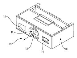 ADD-ON DEVICE WITH CONFIGURABLE OPTICS FOR AN IMAGE SCANNER FOR SCANNING BARCODES