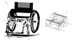 Foldable wheelchair frame including a self locking device