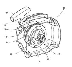 Starting device for an internal combustion engine