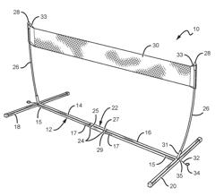 NET STRUCTURE WITH A SLIDE HINGE APPARATUS