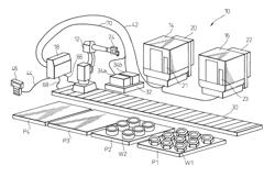 Robot control system provided in machining system including robot and machine tool