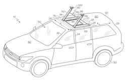 Vehicle sensing systems including retractable mounting structures