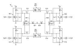 Class-E outphasing power amplifier with efficiency and output power enhancement circuits and method