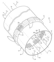 Cooled conduit for conveying combustion gases