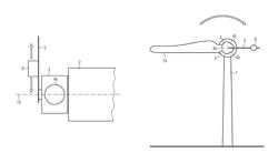 Arrangement and method to rotate the hub of a wind turbine