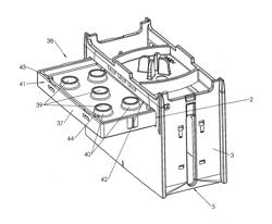 PAD HOLDER FOR USE IN AN INSERTION COMPARTMENT FOR A SELF-INKING STAMP