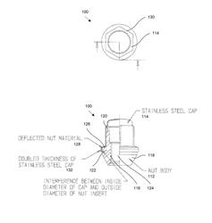 CAPPED WHEEL FASTENER AND METHOD OF ASSEMBLY