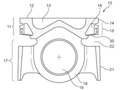 COOLING CHANNEL COVER AND PISTON PROVIDED WITH A COOLING CHANNEL COVER