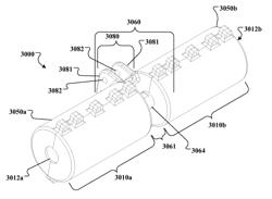 Rotary piston type actuator with a central actuation assembly