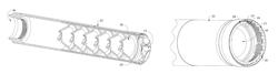 Spring detent retained end cap for a firearm suppressor