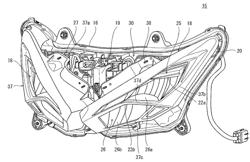 HEAD LAMP DEVICE OF STRADDLE-TYPE VEHICLE