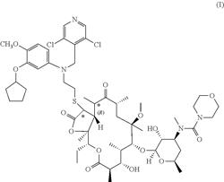 SELECTED MACROLIDES WITH PDE4-INHIBITING ACTIVITY