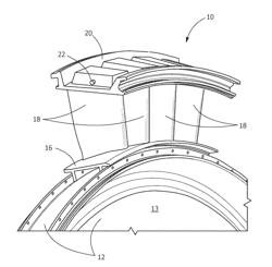 TURBINE ASSEMBLY, TURBINE INNER WALL ASSEMBLY, AND TURBINE ASSEMBLY METHOD