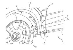 Motor vehicle having an air duct that extends away from a wheel housing