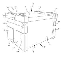 Transport container for transport-sensitive goods