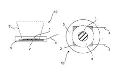 METHOD AND DEVICE FOR POTTING AN LED LUMINAIRE POTTED IN A POTTING COMPOUND, AND LED LUMINAIRE