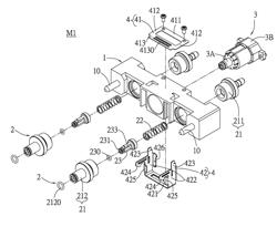 Electronic device and multifunction integrated connection head assembly structure thereof