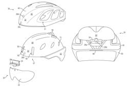 Multi-body helmet construction with shield mounting