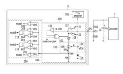 Mode selection circuit and switch control circuit including the mode selection circuit and multi functions pin