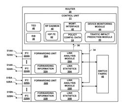 Policy-based selective traffic reroute based on predicted traffic loss