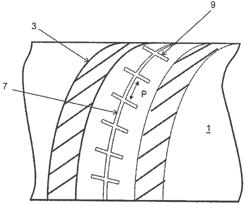 Molding element having cutting means for molding and vulcanizing a tire tread