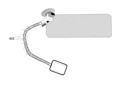 FLEXIBLE ADJUSTABLE HOLDER THAT ATTACHES TO SUN VISOR HARDWARE MOUNTING