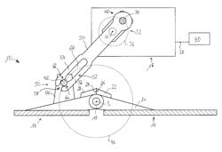 FRONT SPOILER ARRANGEMENT WITH A FLOW GUIDING COMPONENT, WHICH IS SEPARABLE FROM THE MOVING ACTUATOR AS AN OVERLOAD PROTECTION