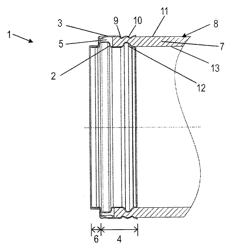 HOSE CONNECTOR AND METHOD FOR THE FLUID-TIGHT CONNECTION OF ONE END OF A FLUID LINE TO SUCH A HOSE CONNECTOR