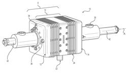 Gas exchange through engine piston rod