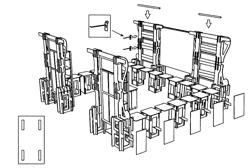 Construction Plate and Modular Storage and Display System Assembled Therefrom