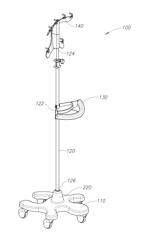 HANDLE FOR MOBILE STAND FOR USE WITH INTRAVENOUS DELIVERY OF MEDICATIONS