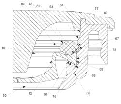 Self sealing bag in box cap assembly