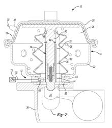 Electronic stroke sensor for air disc brake