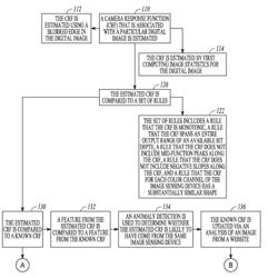 DETERMINING IMAGE FORENSICS USING AN ESTIMATED CAMERA RESPONSE FUNCTION